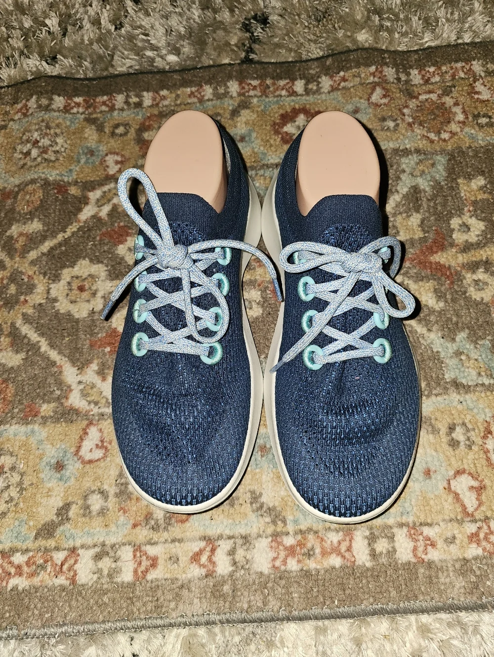 ALLBIRDS 'Tree Dasher 1 Crest' Blue Athletic Sneakers Size 10.5 Pre-owned